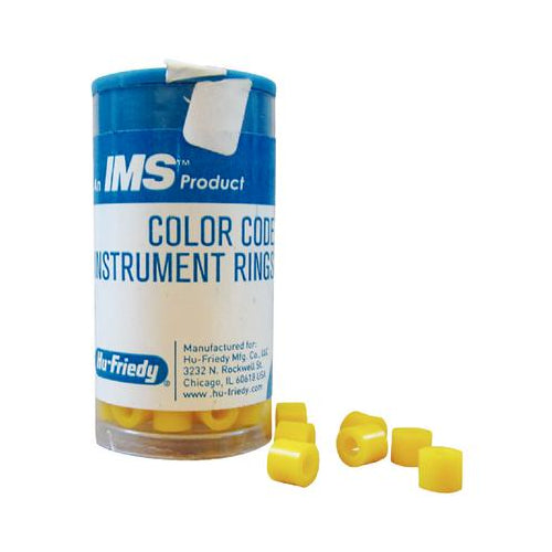 Hu-Friedy IMS-1285 IMS Color Code Dental Instrument Rings Silicone Yellow 50/Pk Hu-Friedy IMS-1285 IMS Color Code Dental Instrument Rings Silicone Yellow 50/Pk